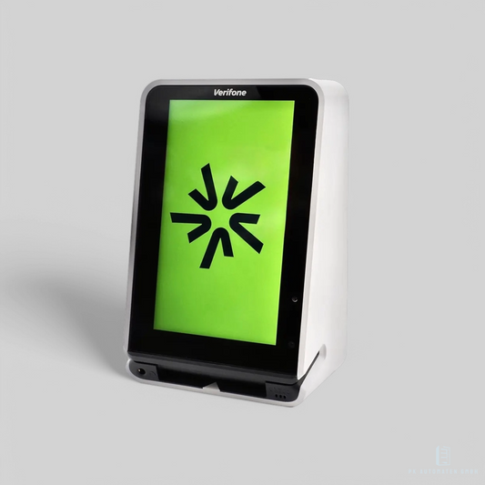 Auf diesem Bild zu sehen ist das Zahlterminal Senvend UX700 um ein reibungslosen, digitalen Zahlvorgang für Kunden an Warenautomaten zu ermöglichen.