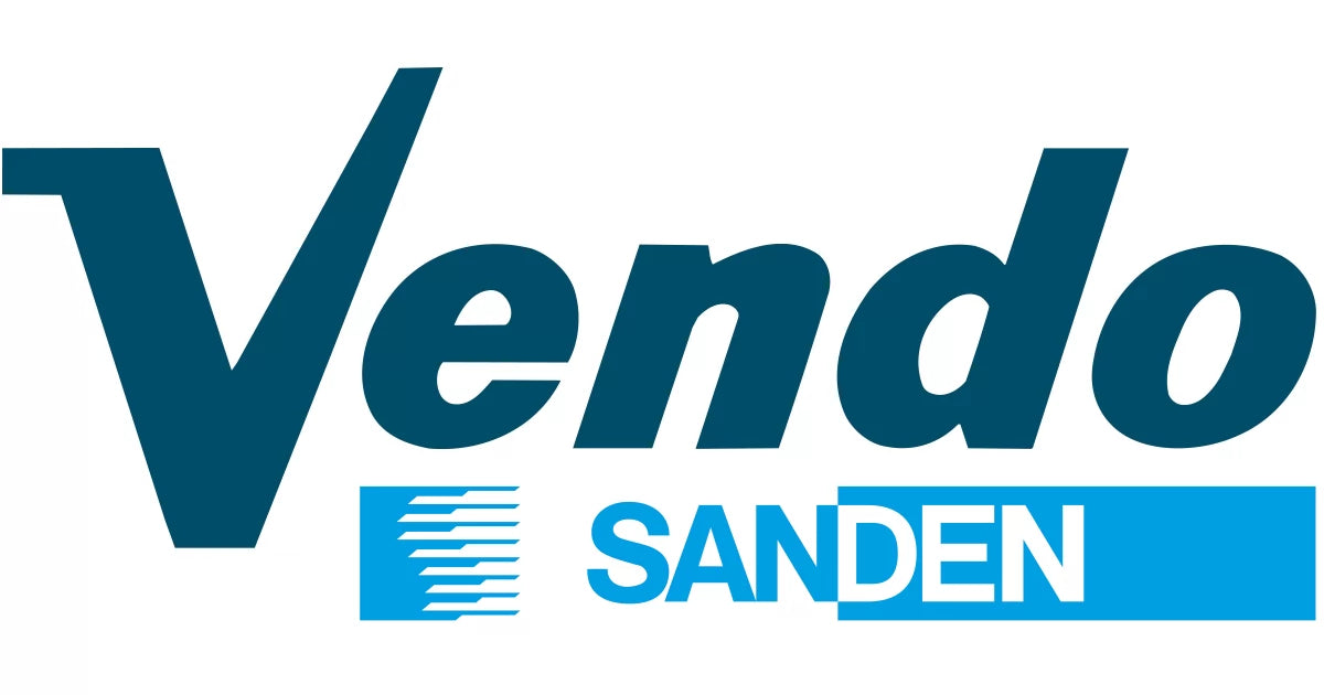 Das Bild zeigt das Logo der Firma SandenVendo, ein führender Hersteller von Verkaufsautomaten in der Vendingbranche.